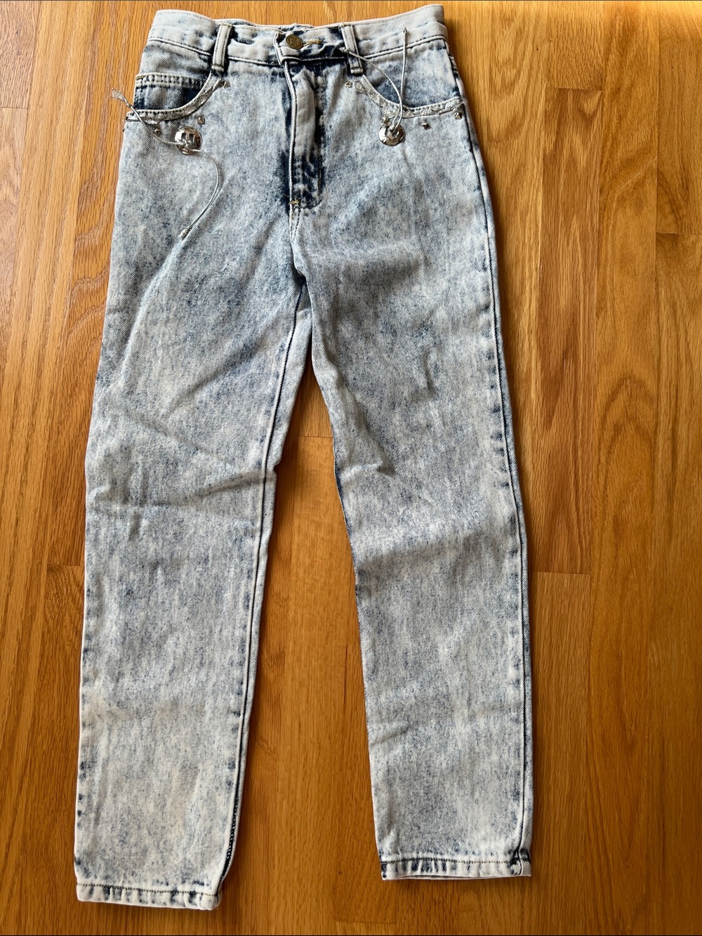 Vintage Centz Light Acid-Wash Gray Jeans youth size 10